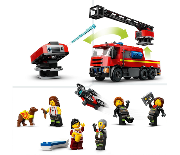 LEGO City 60414 Remiza strażacka z wozem strażackim - 1205487 - zdjęcie 5